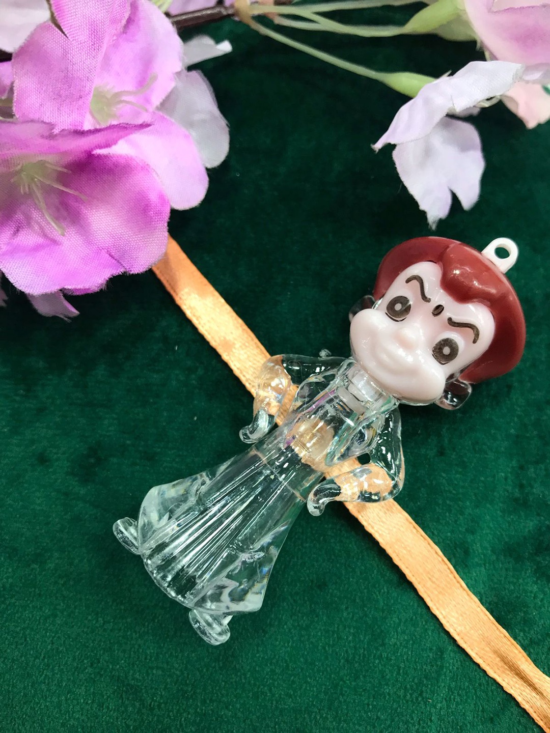 

MORKANTH JEWELLERY Boys White & Green Chota Bheem Light Rakhi