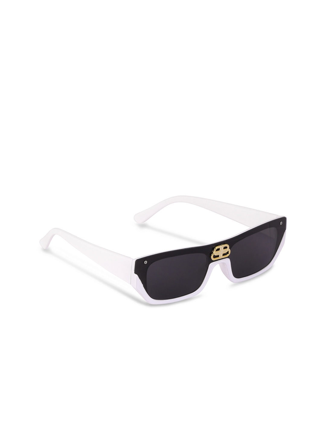 

Freddy Unisex Black Lens & White Other Sunglasses with UV Protected Lens