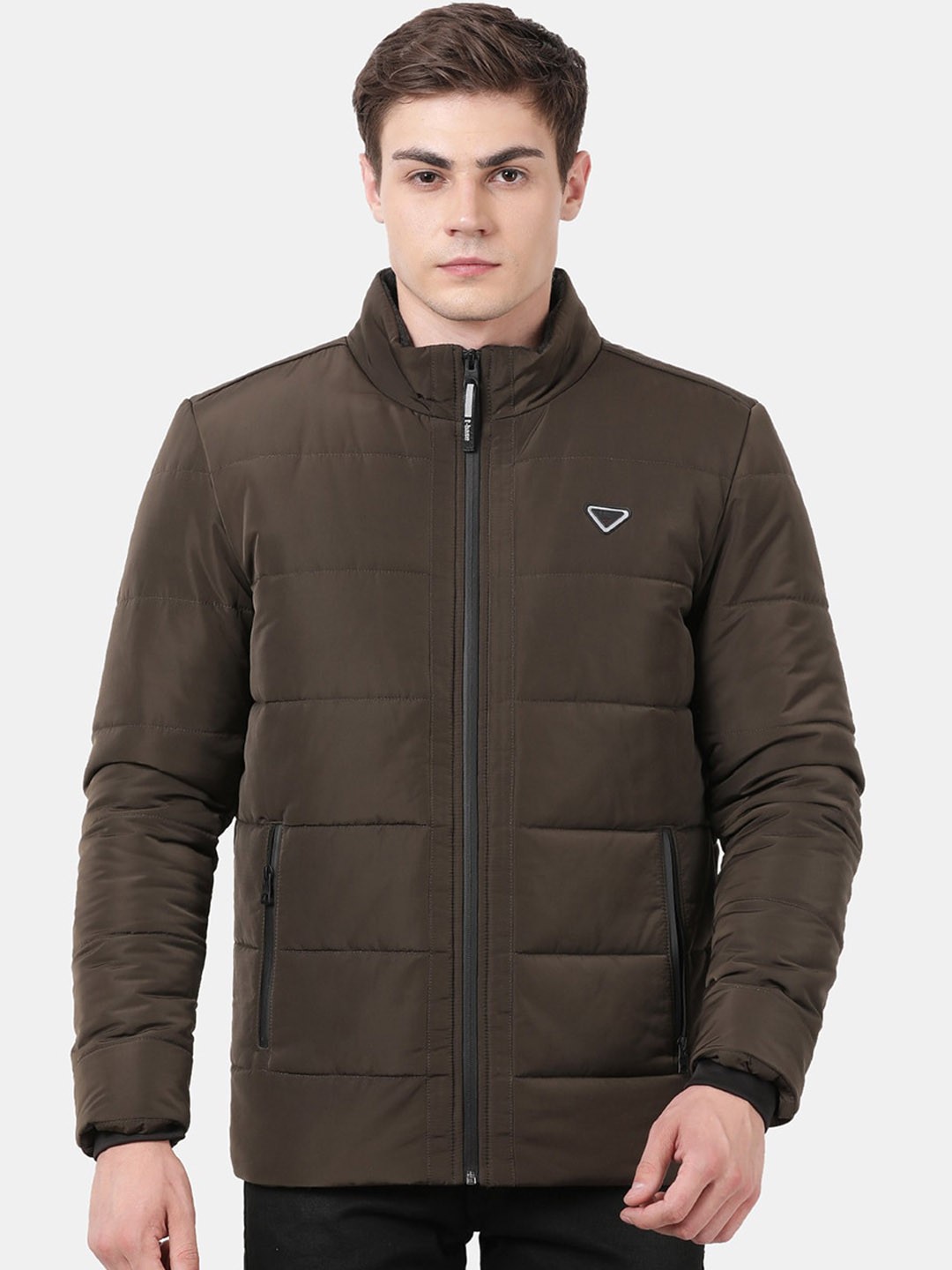 

t-base Men Olive Green Puffer Jacket