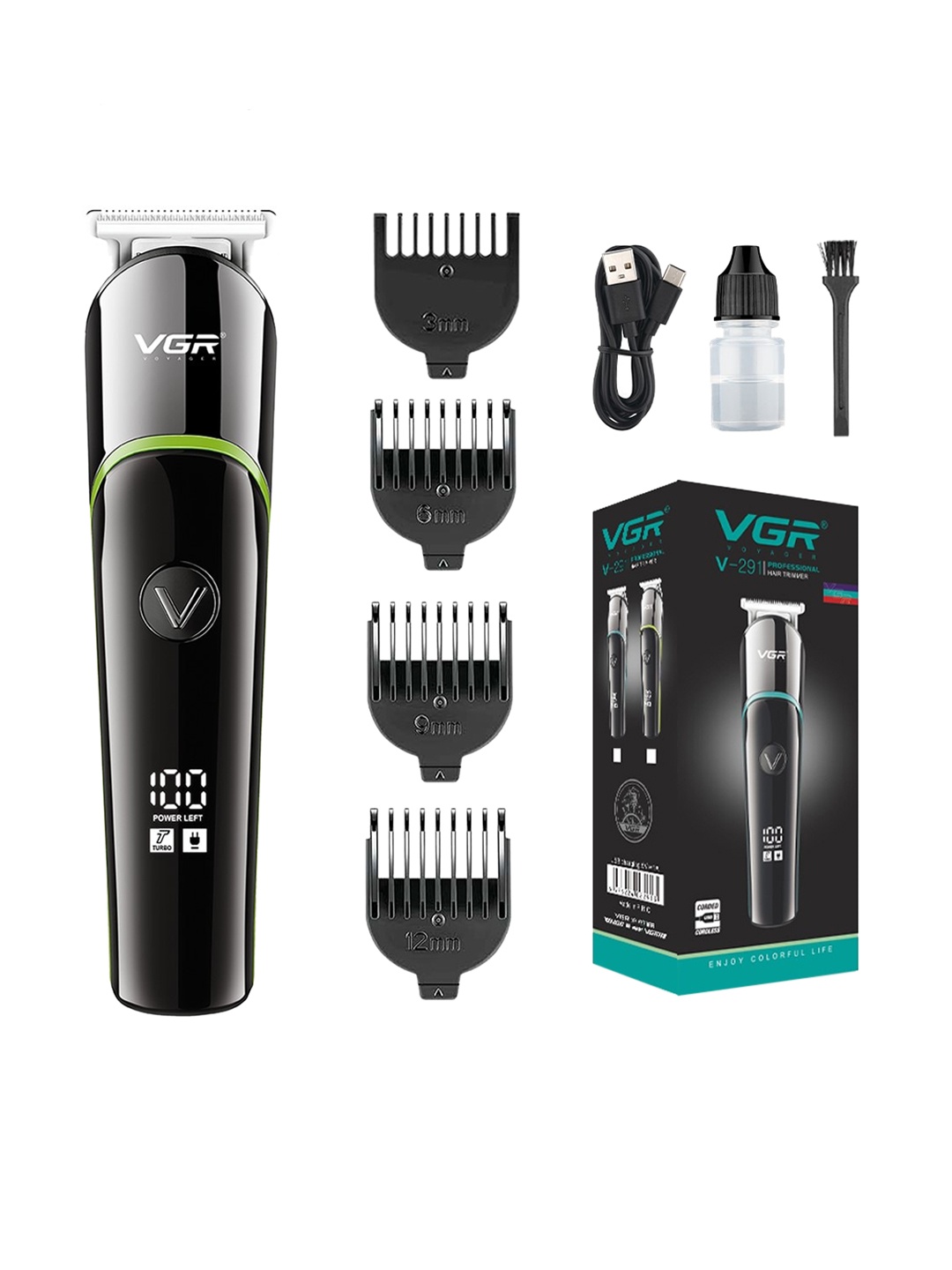 

VGR Men Black V-291 Trimmer