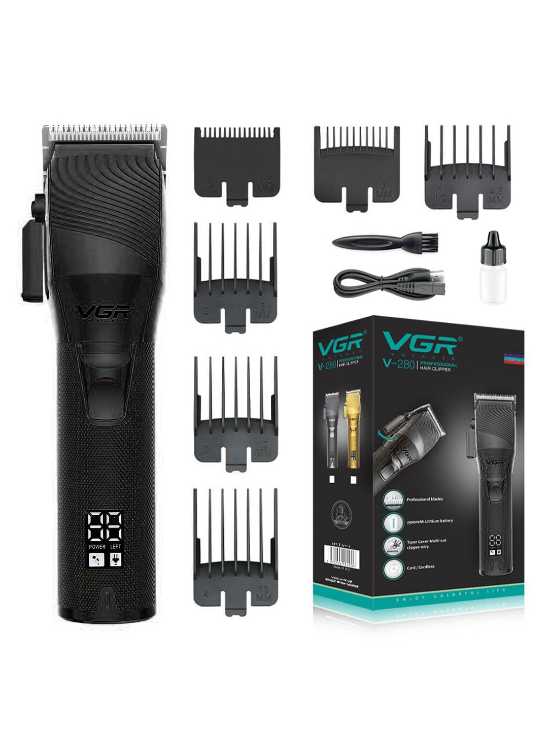

VGR Men V-280 Trimmer, Black