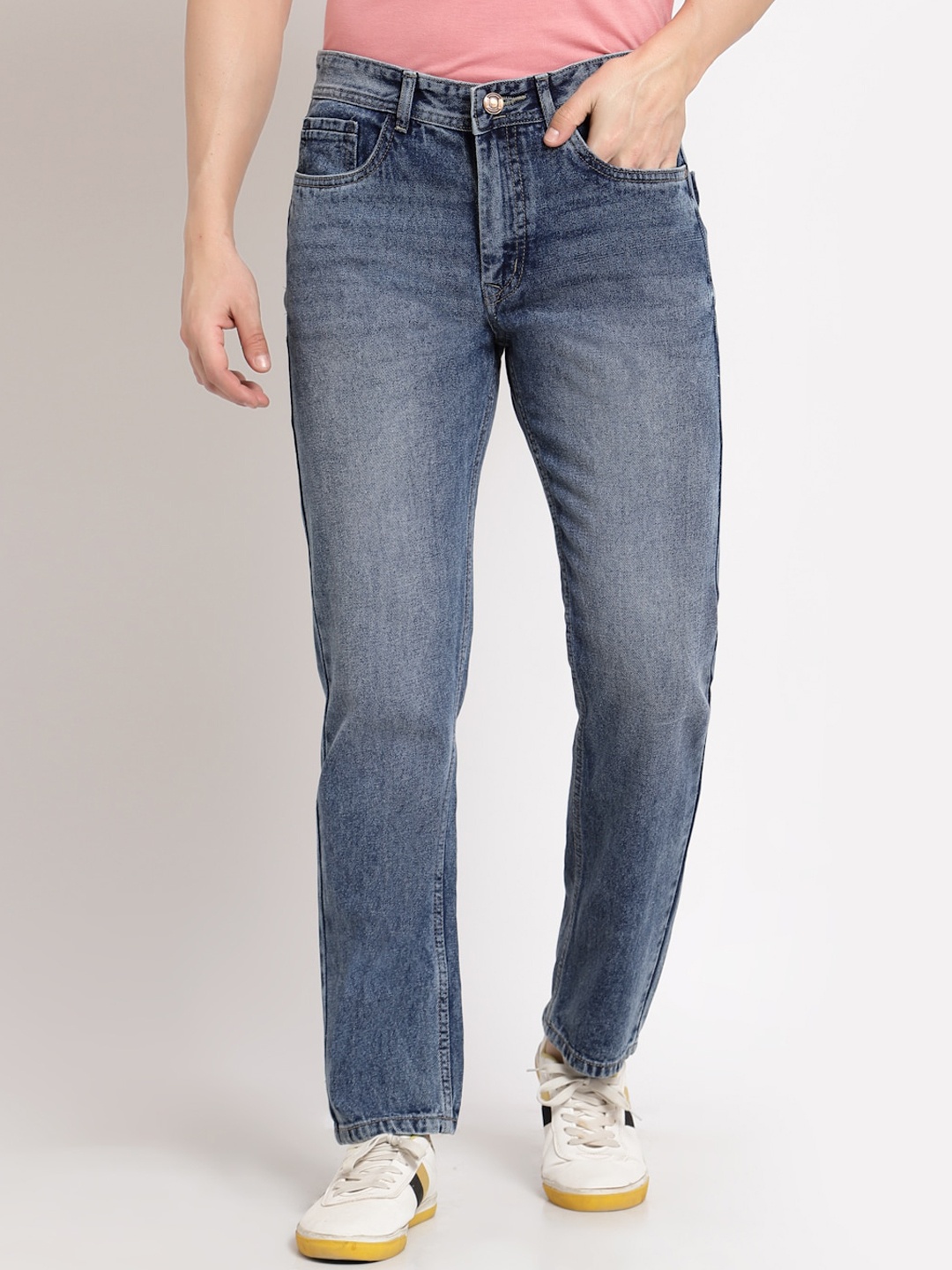 

FEVER Men Blue Non Stretchable Regular fit Heavy Fade Jeans