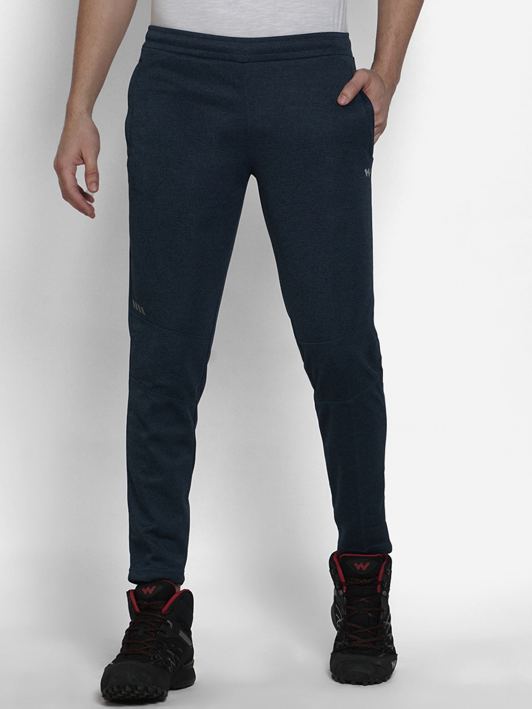 

Wildcraft Men Navy Blue Solid Track Pants