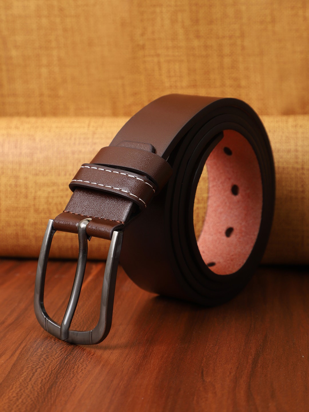 

The Mini NEEDLE Men Brown PU Belt