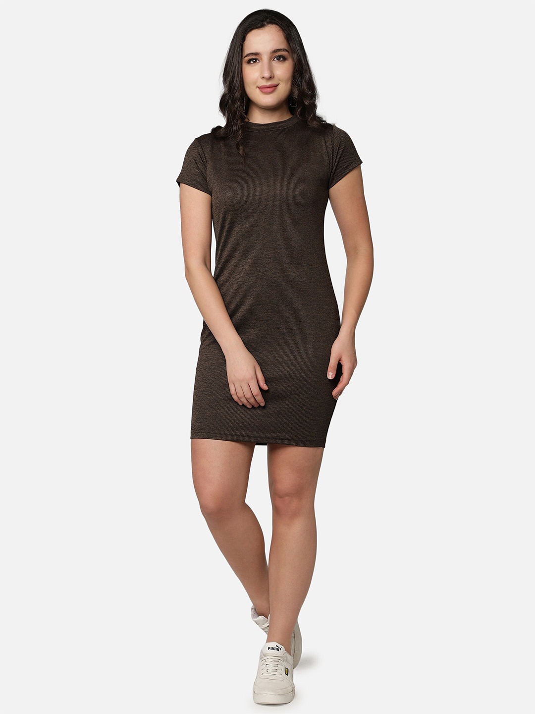 

Sonex Gold Brown Bodycon Dress