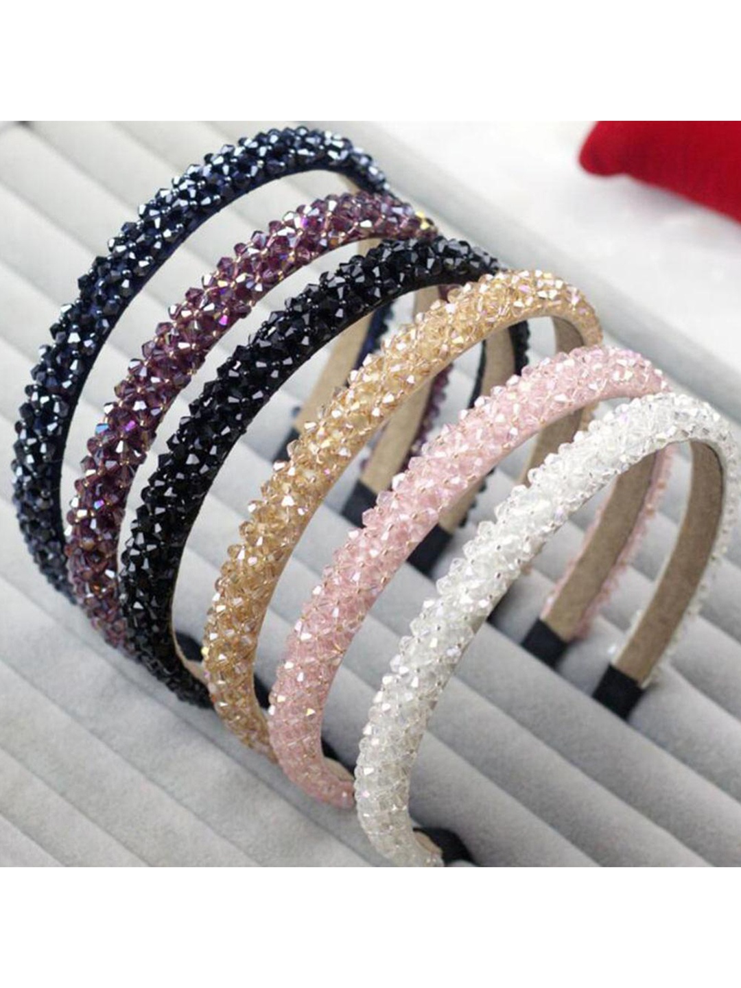

VAGHBHATT Women Multicoloured Set of 6 Hairband, Multi