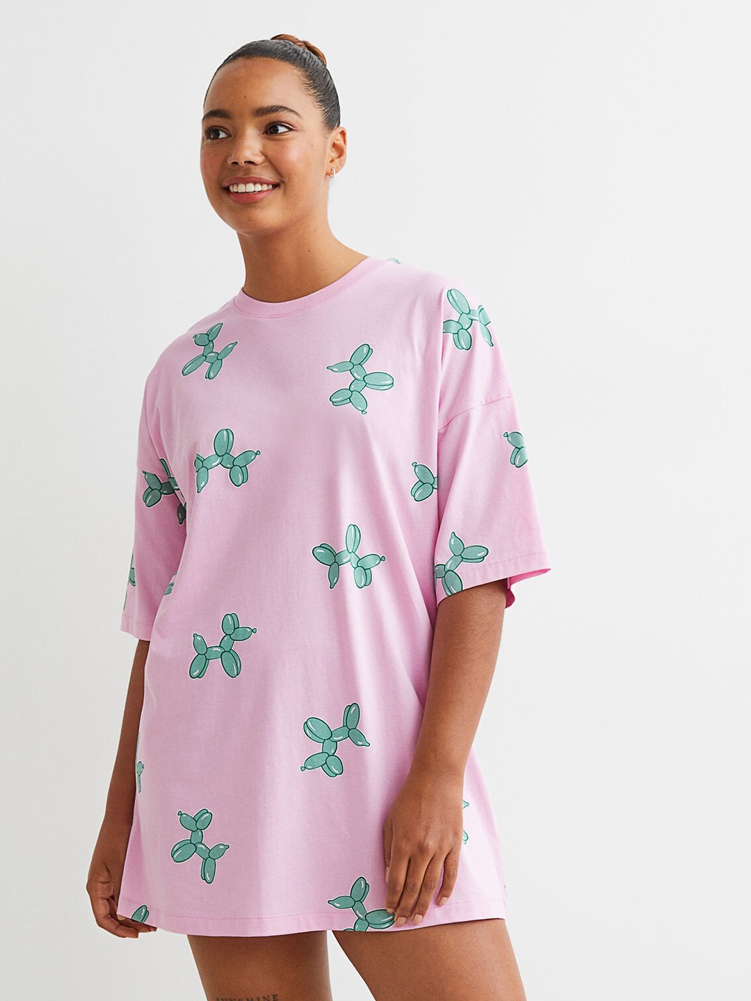 

H&M Pink Printed Nightdress