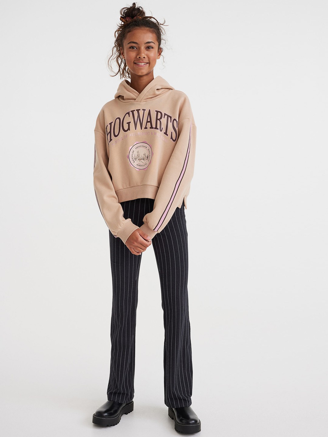

H&M Girls Printed Clothing Set, Beige