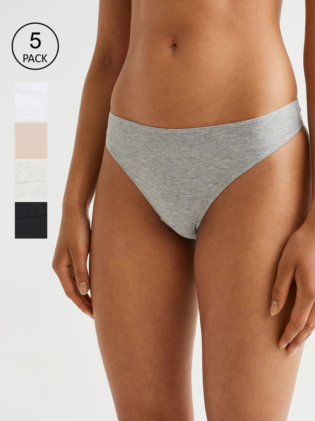 

H&M Women 10-Pack Thong Briefs 0951901006, Beige