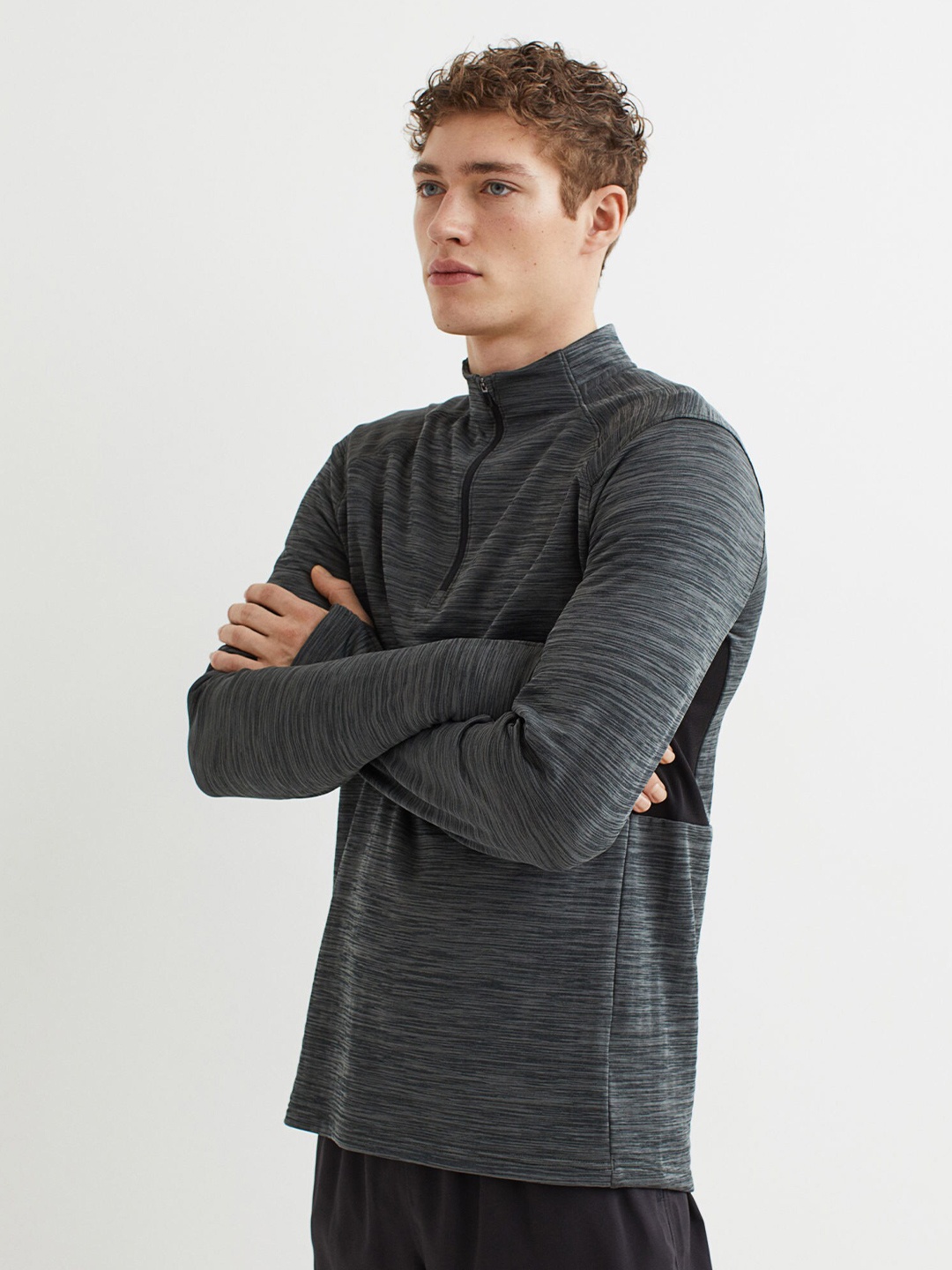 

H&M Men Grey Sweatshirt