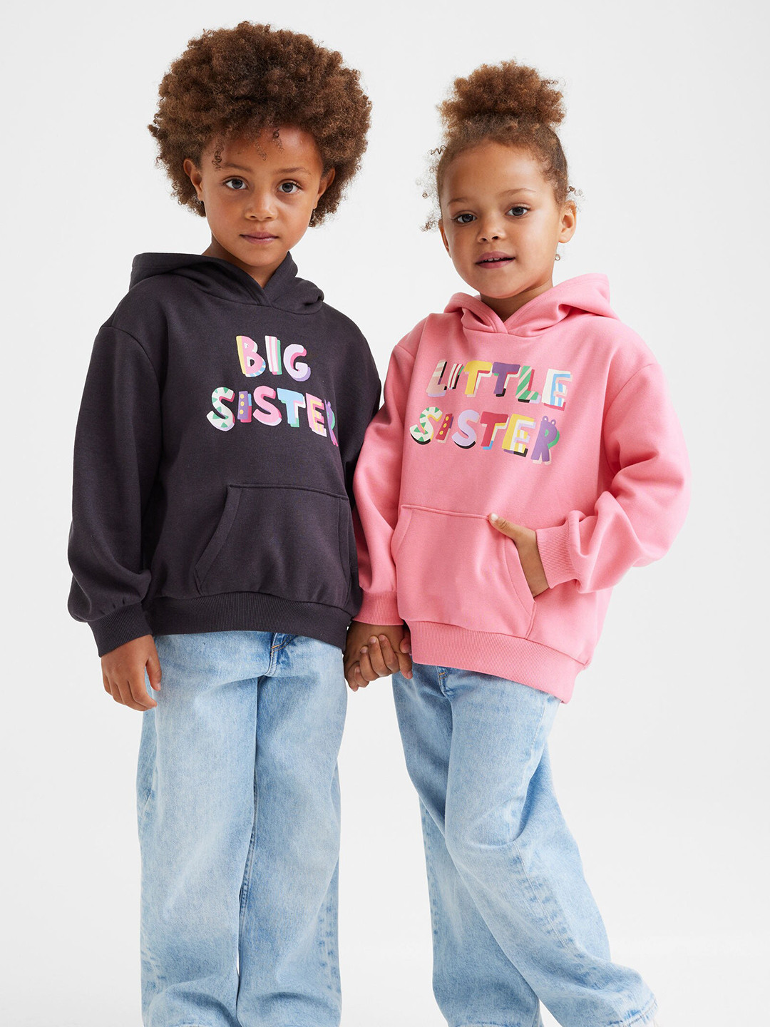 

H&M Girls Sibling Hoodie, Charcoal