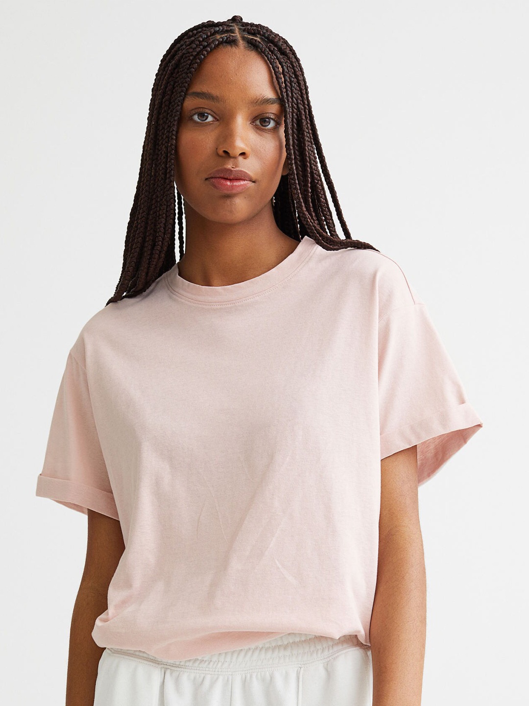 

H&M Women Pink Loose T-shirt
