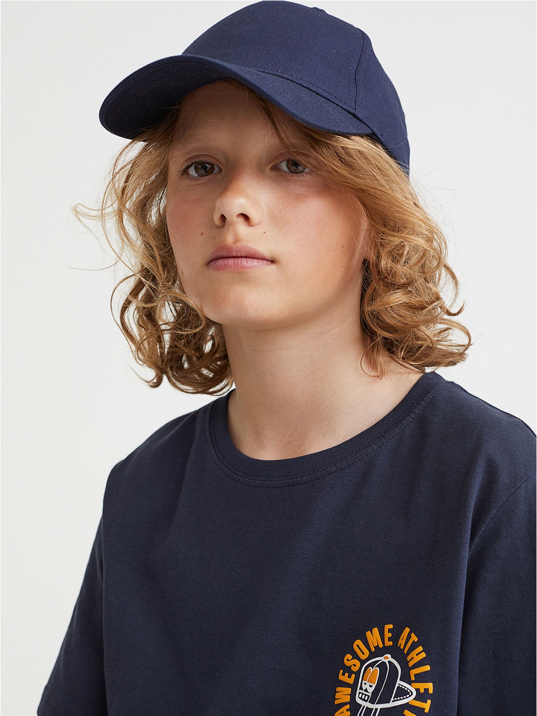 

H&M Boys Blue Cotton T-shirt