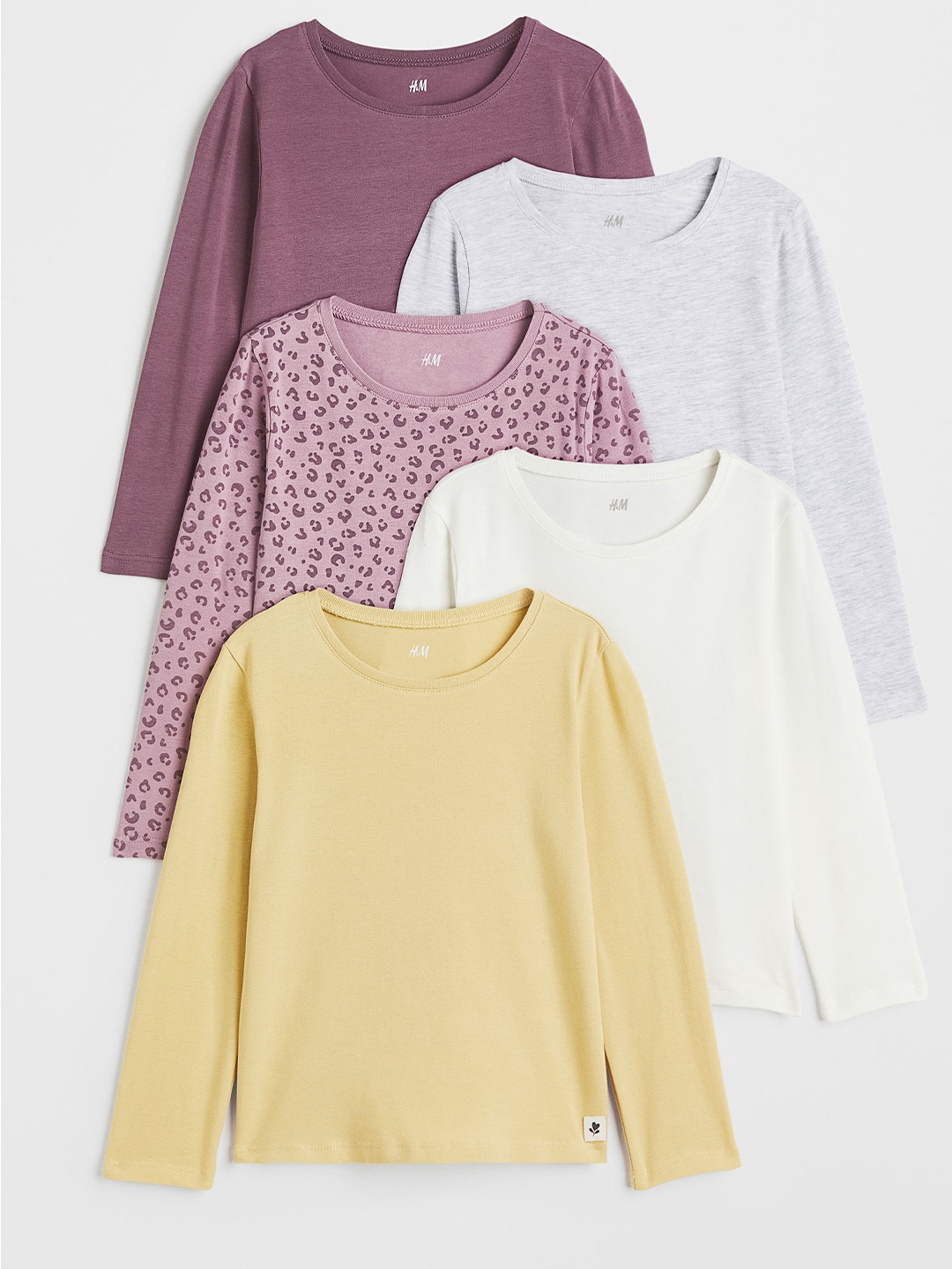 

H&M Girls 5-pack Jersey Tops, Multi