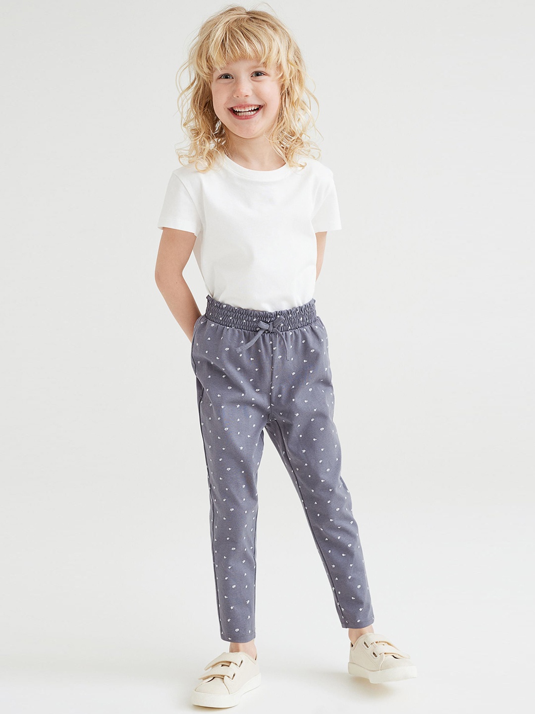 

H&M Girls Grey Cotton Jersey Joggers