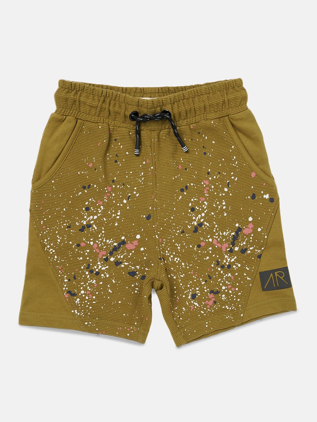 

Angel & Rocket Boys Green Printed Shorts