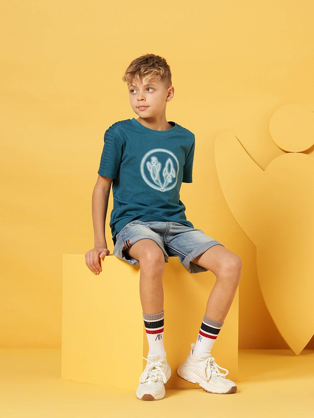

Angel & Rocket Boys Blue Denim Shorts