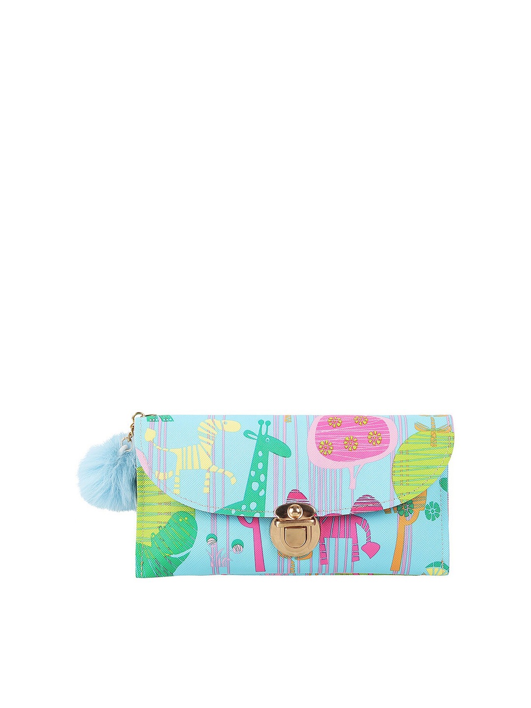 

WALKWAY by Metro Women Blue & Green Printed Envelope
