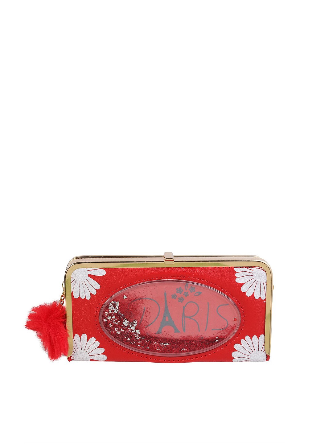 

WALKWAY by Metro Women Red Printed Two Fold Wallet