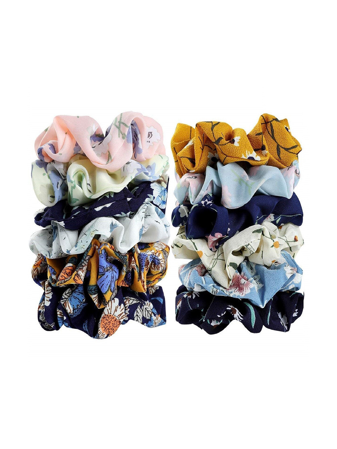 

DIAN Women Pack of 12 Ponytail Scrunchies, Black