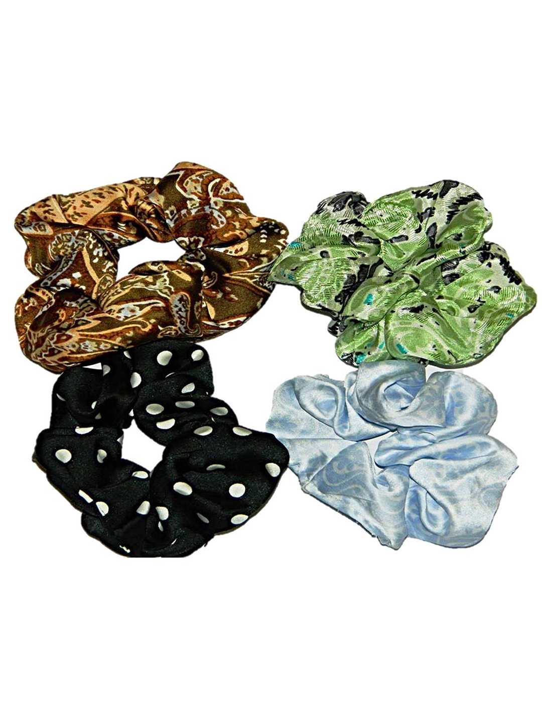 

DIAN Women Multicoloured Set of 4 Ponytail Holders, Multi