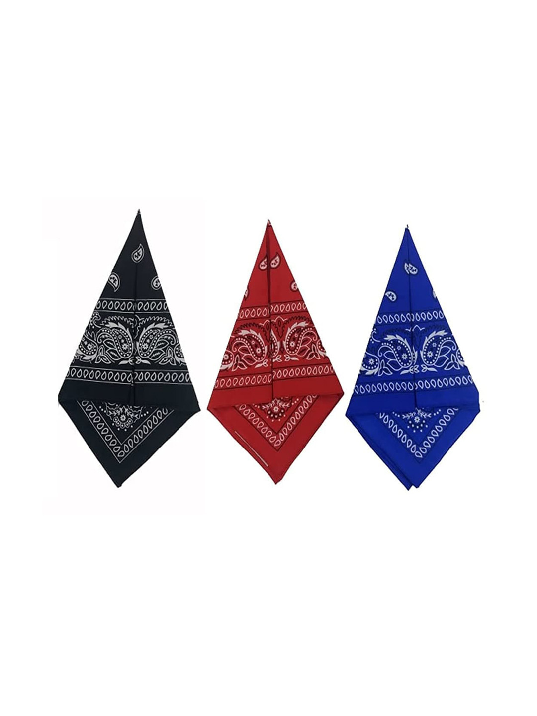 

Aadikart Unisex Pack Of 3 Printed Anti Microbial Multipurpose Bandana Headband, Black