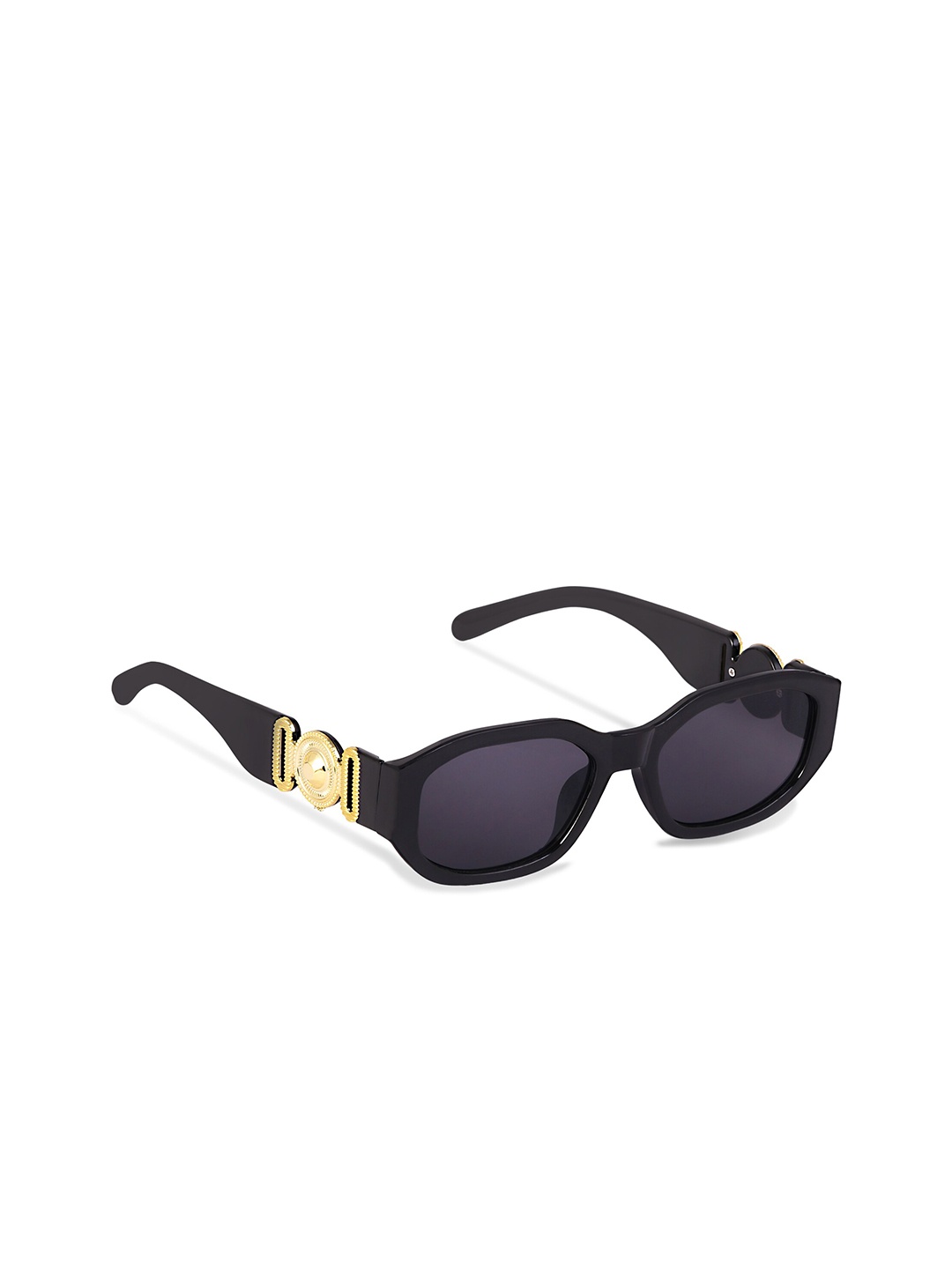

Freddy Unisex Black Lens & Black Rectangle Sunglasses with UV Protected Lens