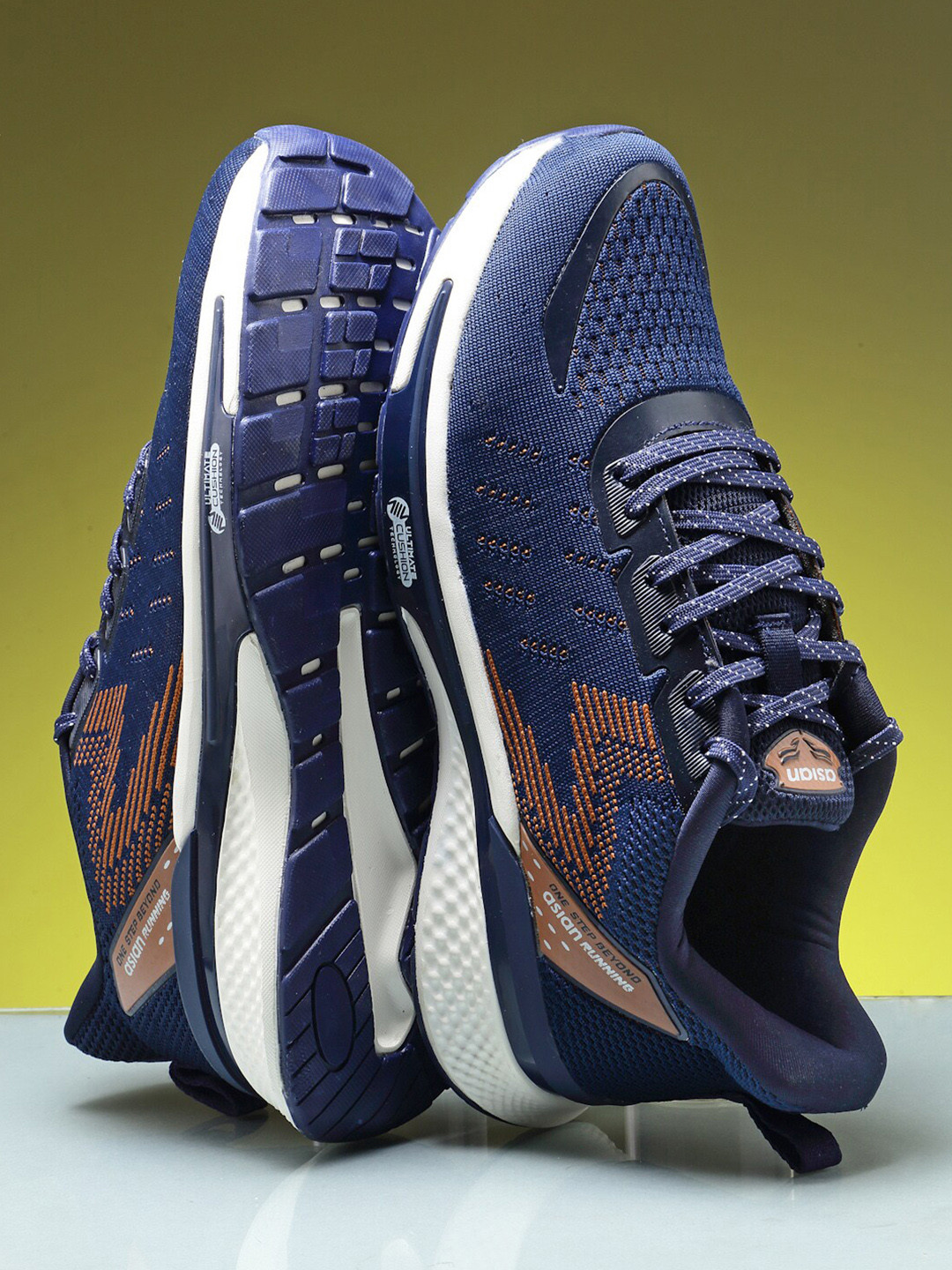 

ASIAN Men Navy Blue Mesh Running Non-Marking Shoes
