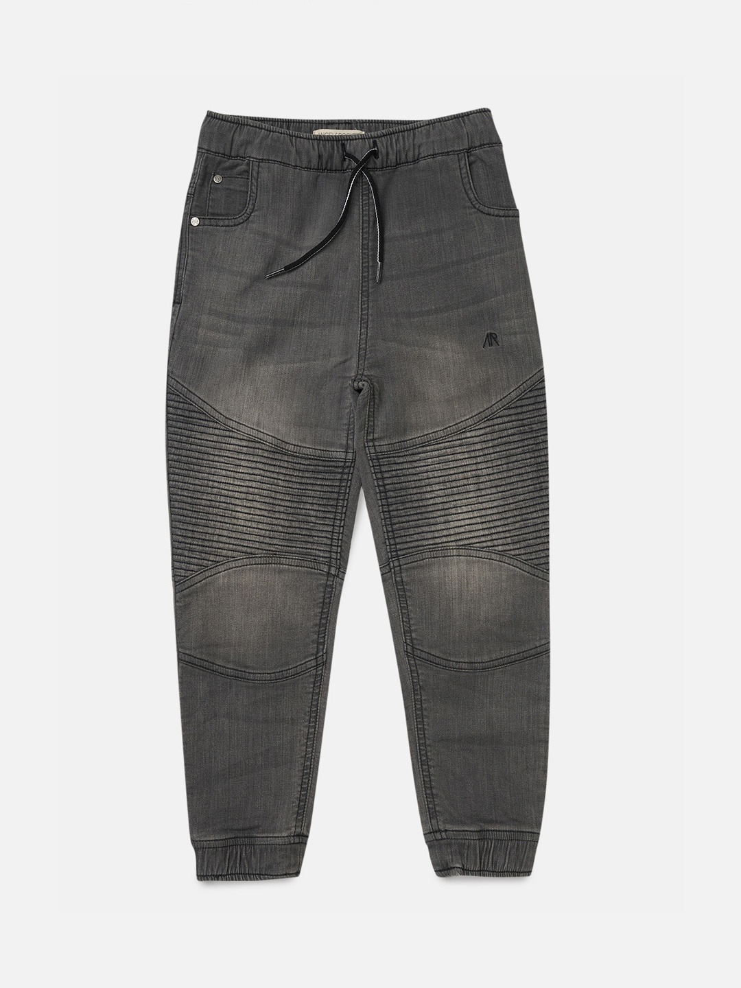 

Angel & Rocket Boys Grey Solid Cotton Joggers