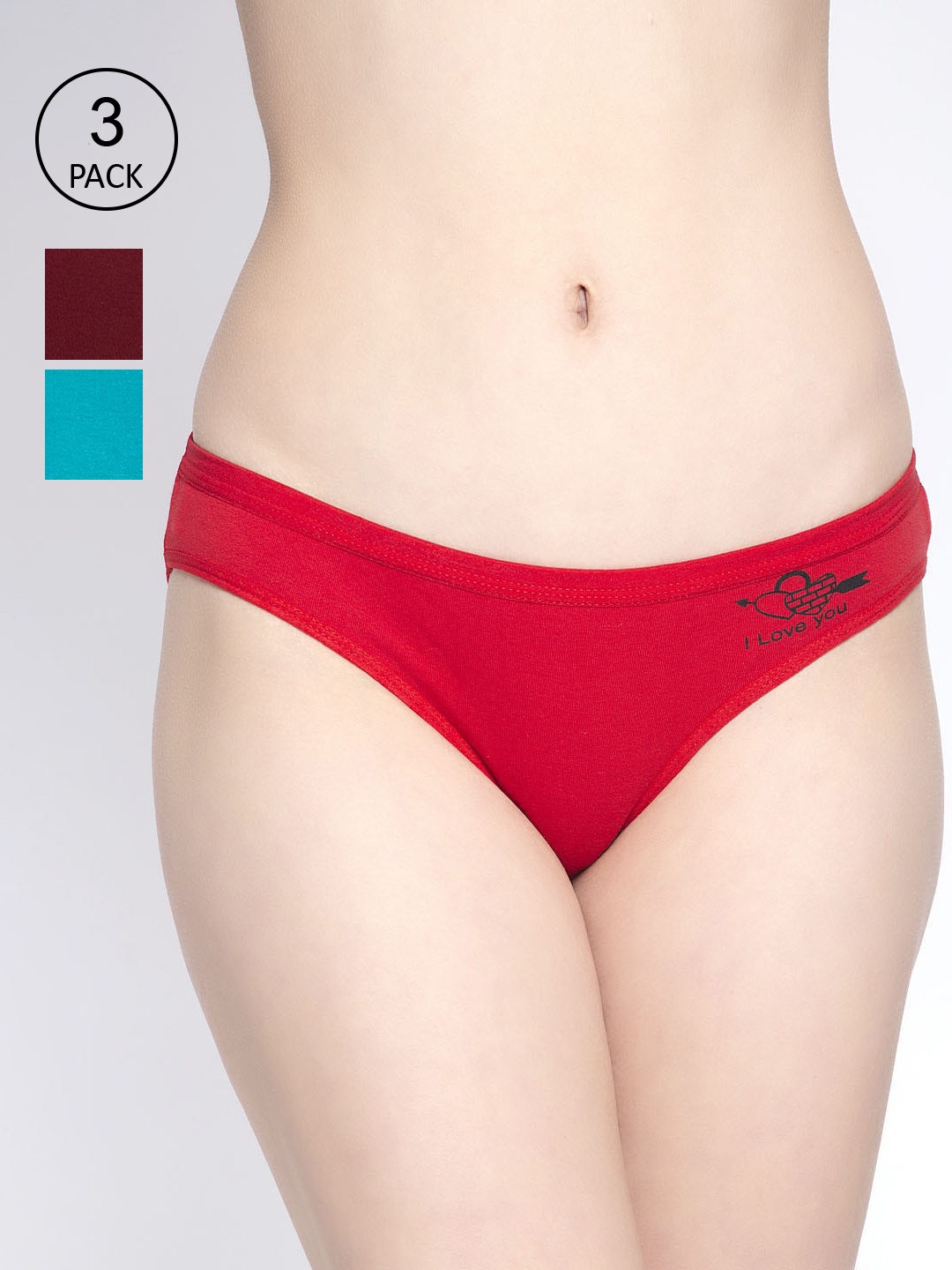 

GRACIT Women Red Briefs