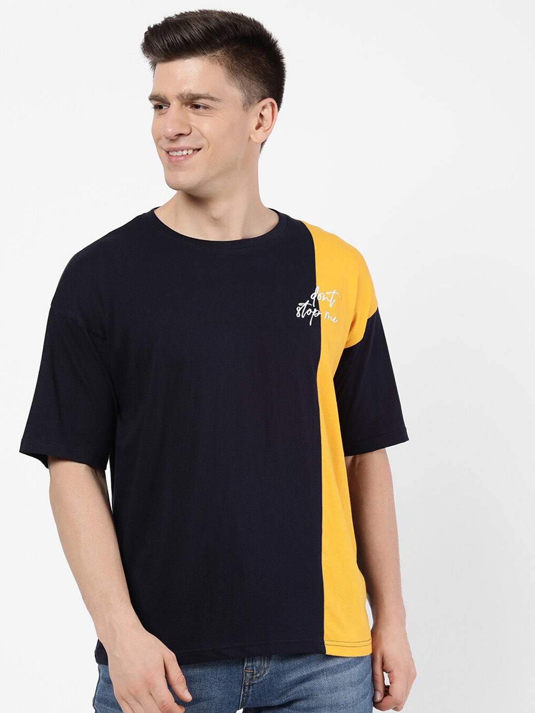 

R&B Men Navy Blue T-shirt