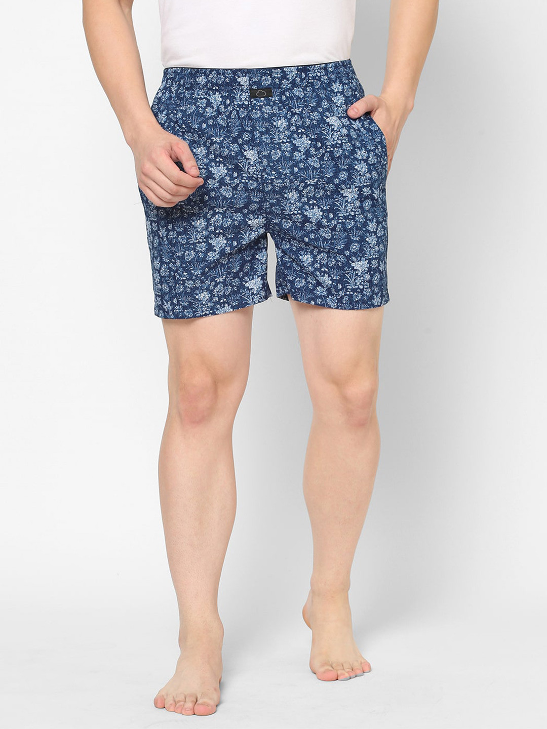 

Sweet Dreams Women Blue & White 2 Printed Lounge Shorts