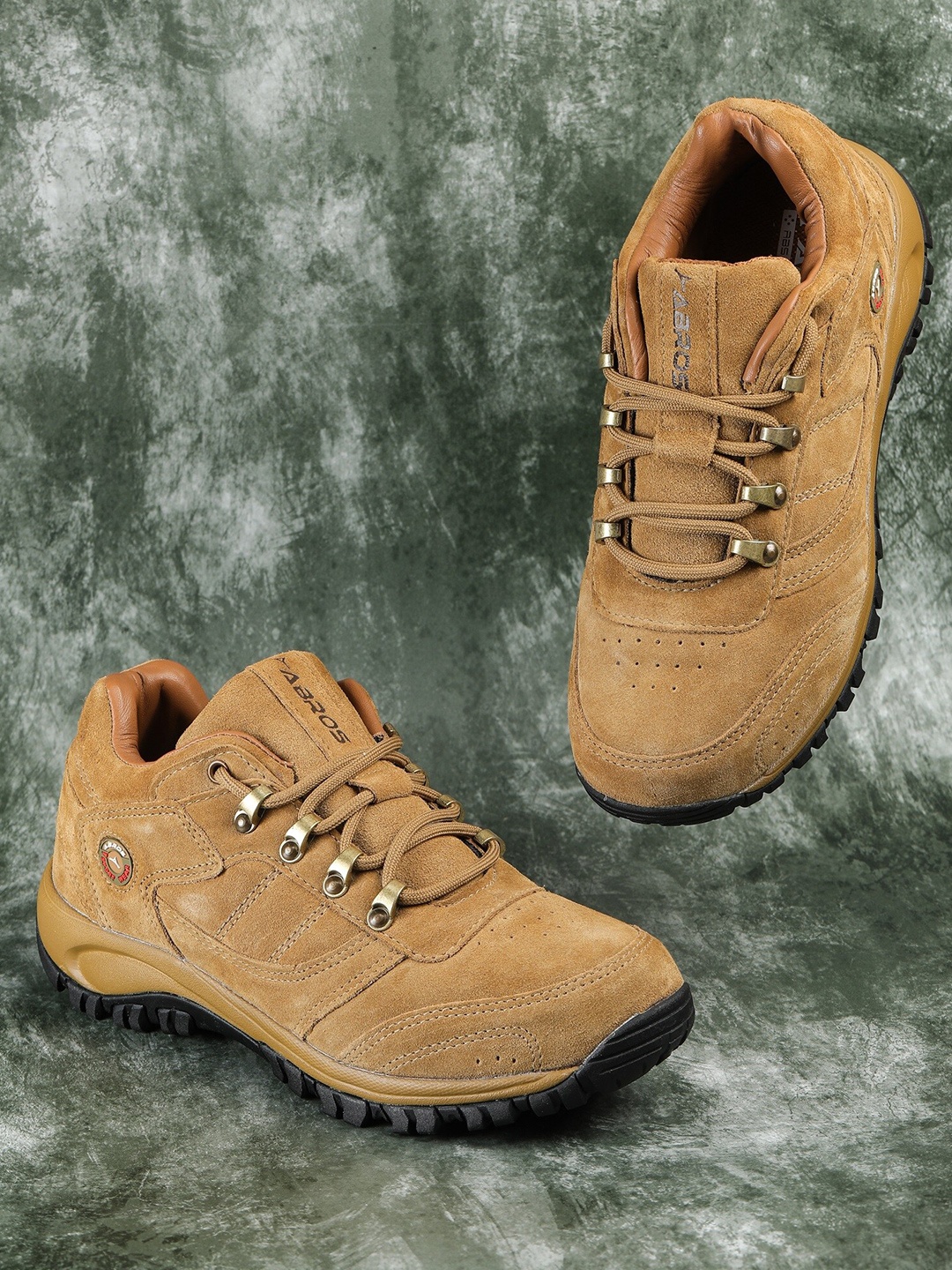 

ABROS Men Denzel Trekking Outdoor Shoes, Camel brown