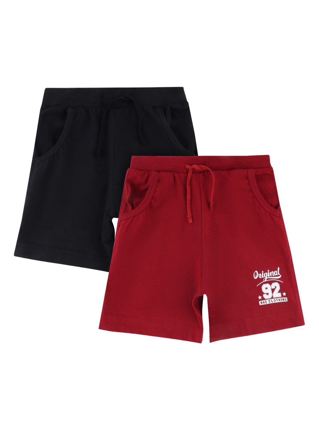 

Bodycare Kids Boys Shorts Solid Black & Mehroon Pack Of 2