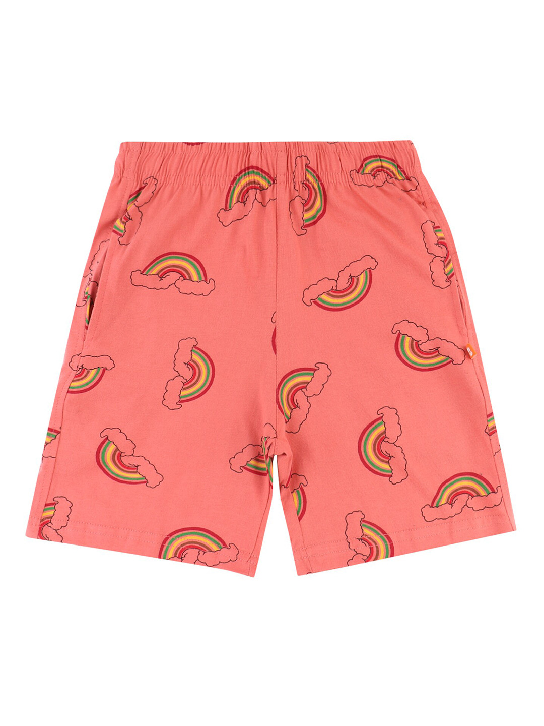 

PROTEENS Girls Peach-Coloured Printed Shorts