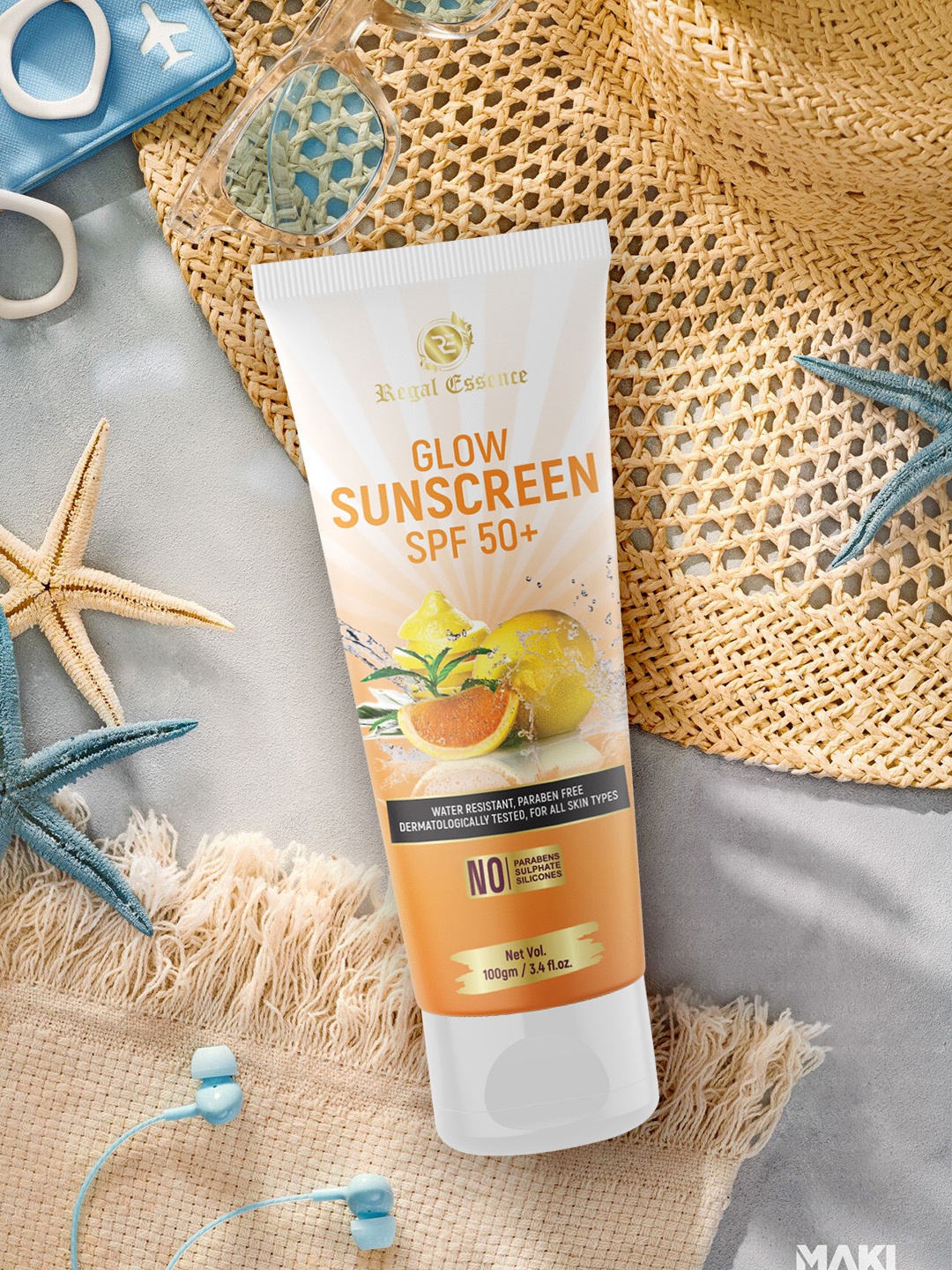 

Regal Essence Sunscreen with SPF 50+ 100 Gram, White