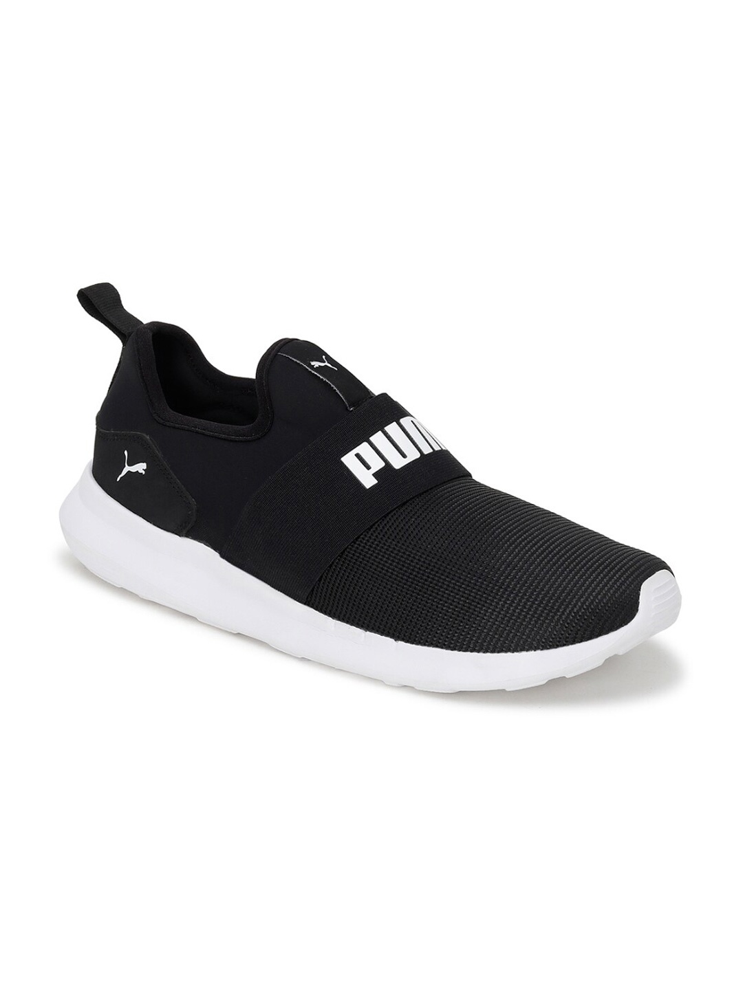 

Puma Men Black Woven Design Slip-On Sneakers