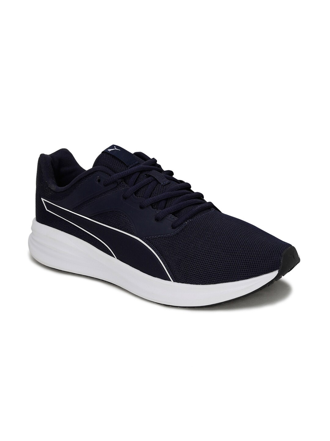 

Puma Unisex Navy Blue Transport Textile Running Sneakers
