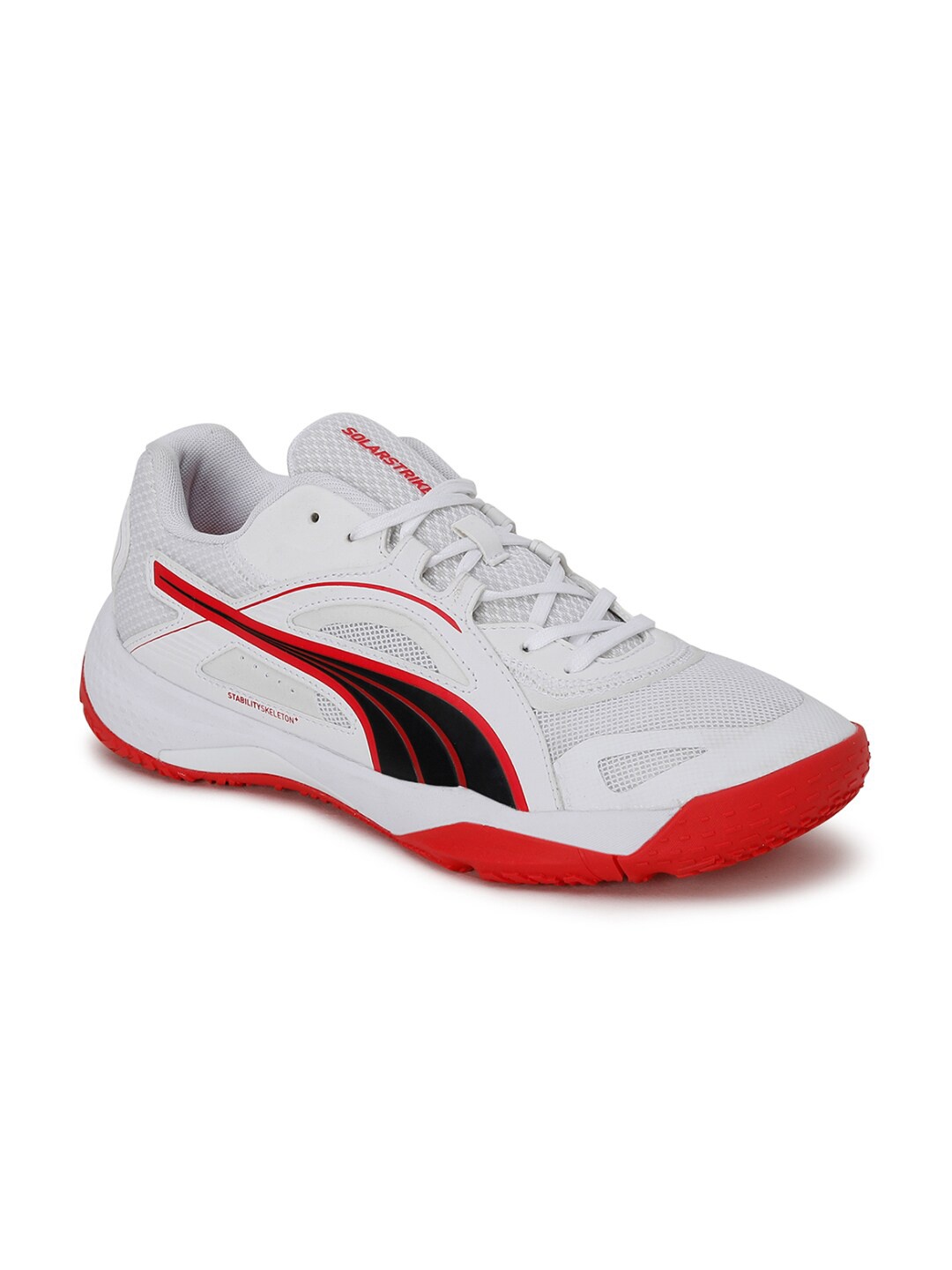 

Puma Unisex White Mesh Solarstrike II Badminton Non-Marking Shoes