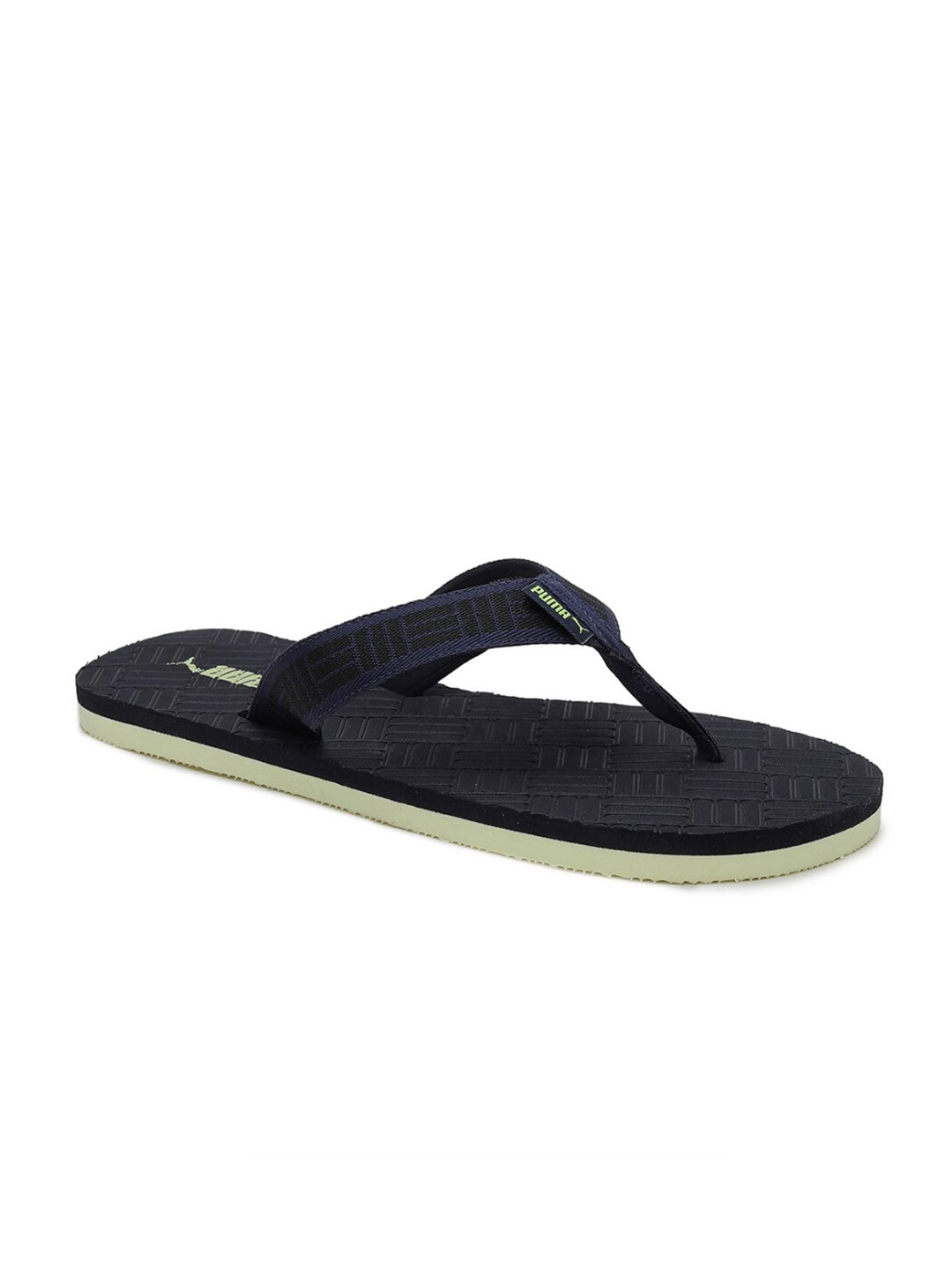 

Puma Unisex Black & Green Denis V2 Thong Flip-Flops