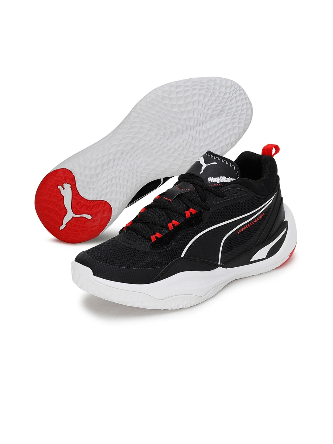 

Puma Unisex Black Playmaker Sneakers