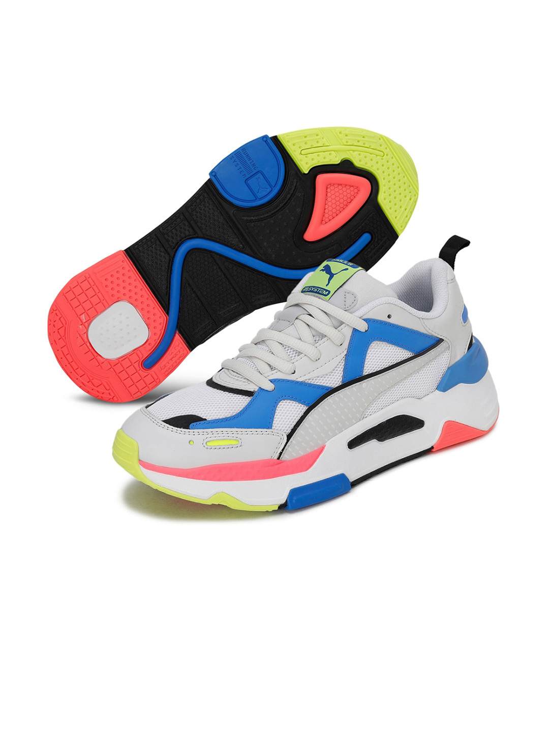 

Puma Unisex White RS-Simul8 Colourblocked Sneakers