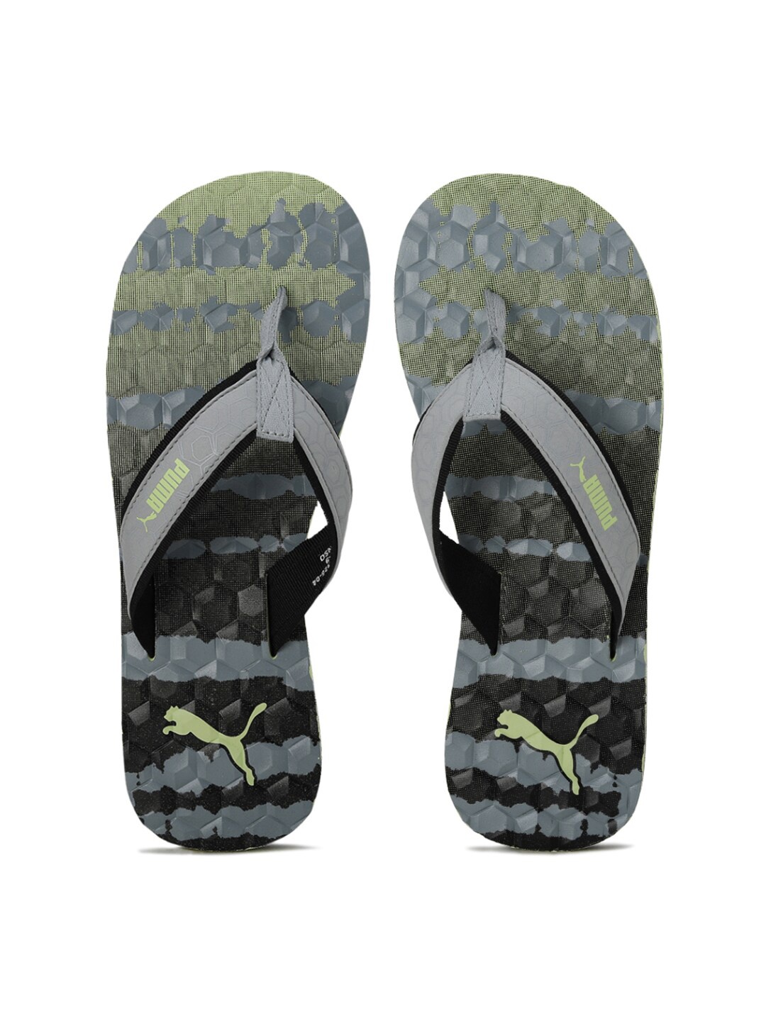 

Puma Unisex Grey & Green Alley V2 Printed Flip Flops