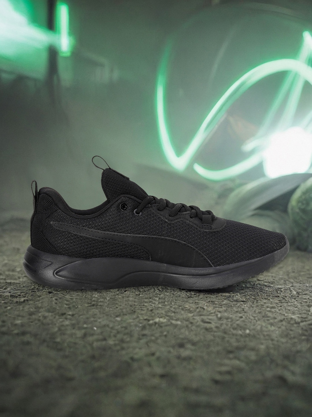 

Puma Unisex Black Resolve Modern Textile Running Shoes
