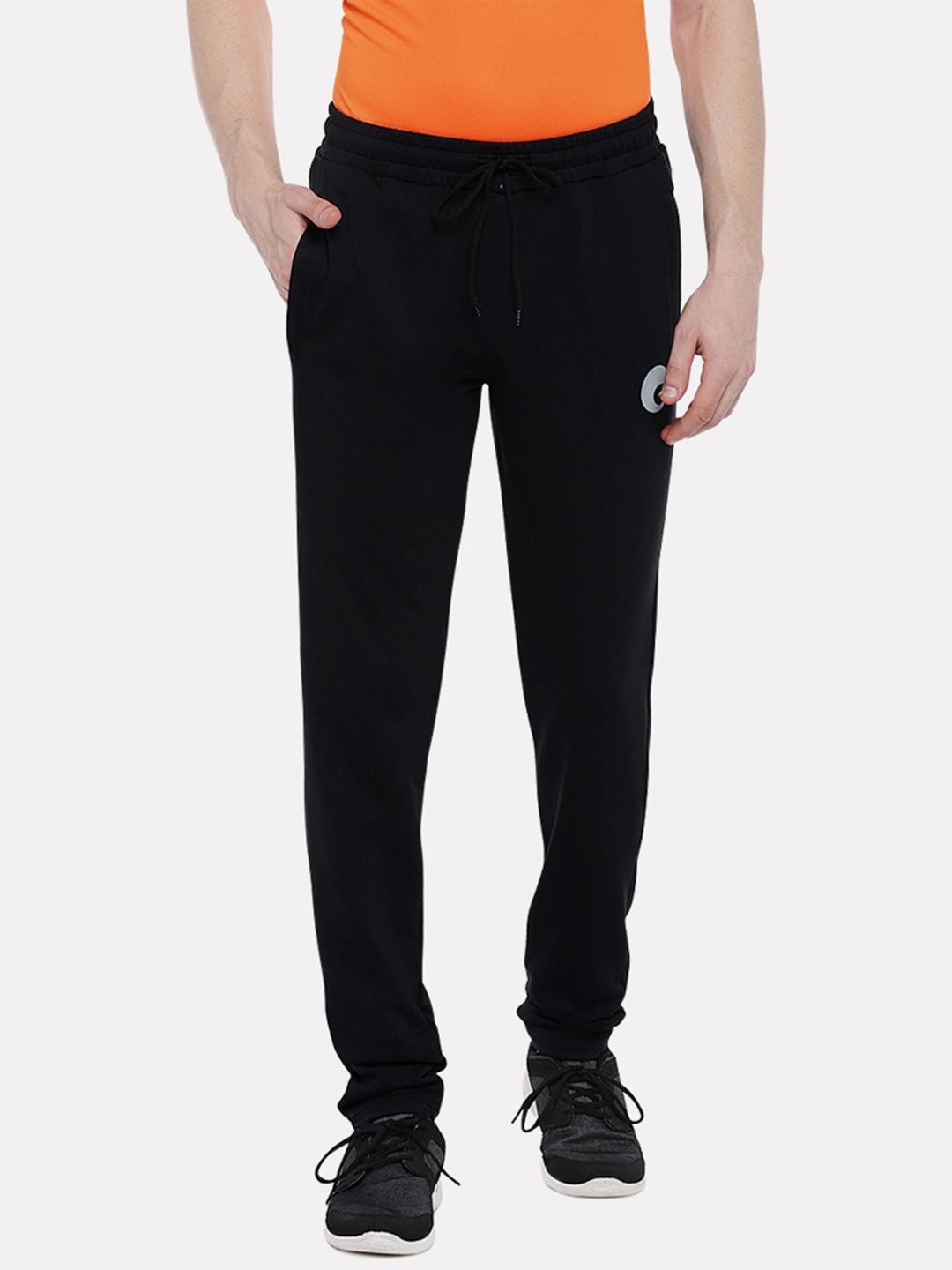 

Omtex Men Black Relaxed Joggers Trousers