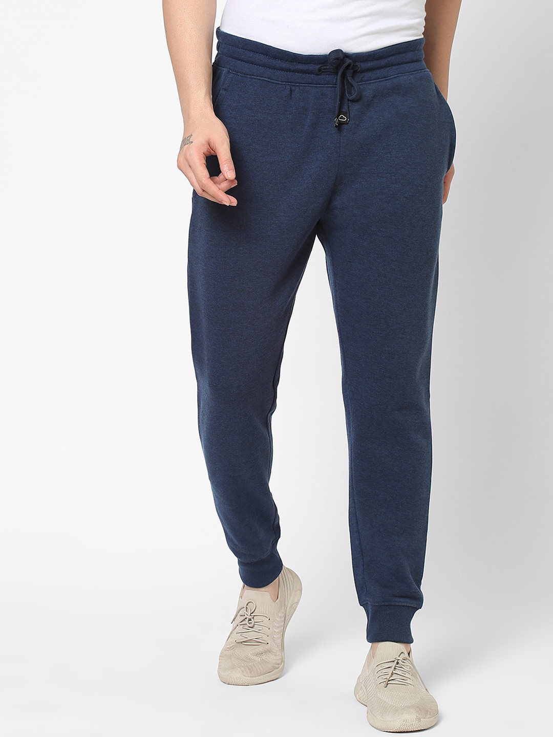 

Sweet Dreams Men Navy Blue Solid Track Pants
