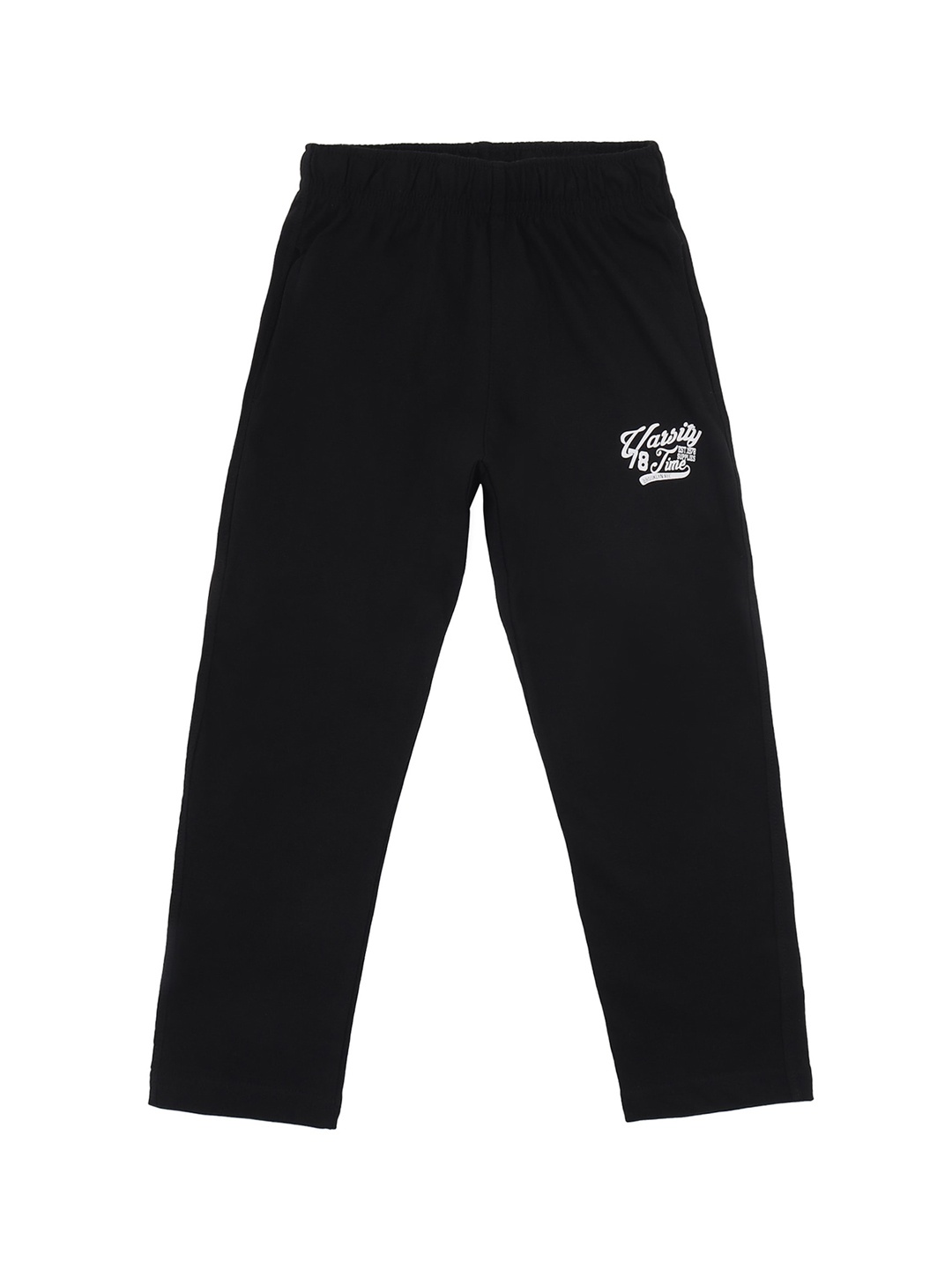 

DYCA Boys Black Graphic Printed Cotton Track Pants