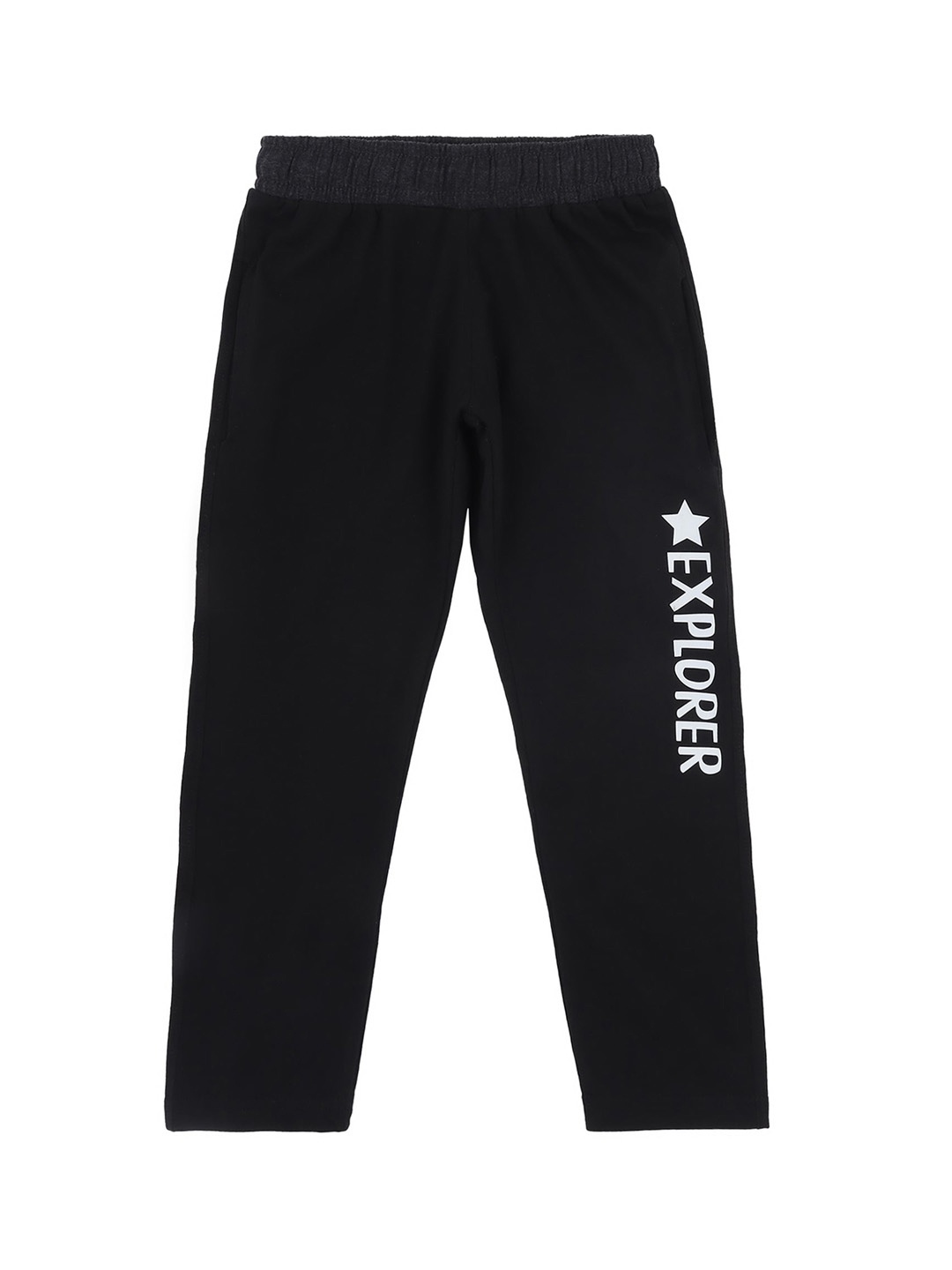 

DYCA Boys Black Solid Track Pants