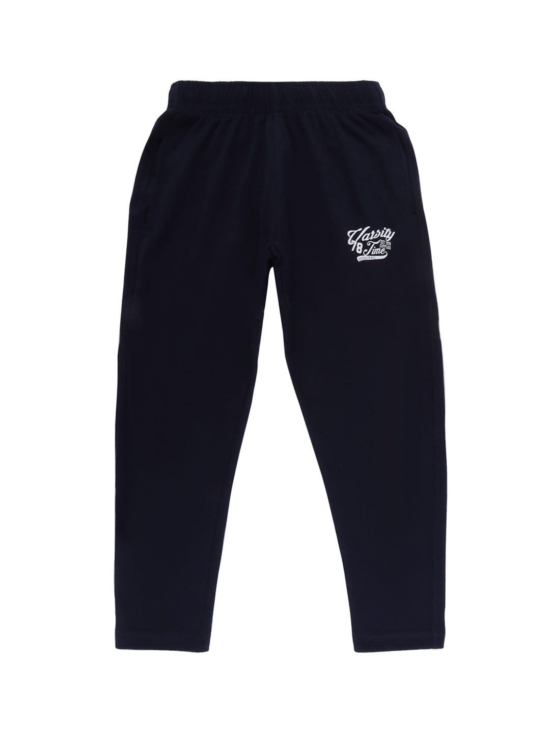 

DYCA Boys Navy Blue Solid Cotton Regular-Fit Track Pants