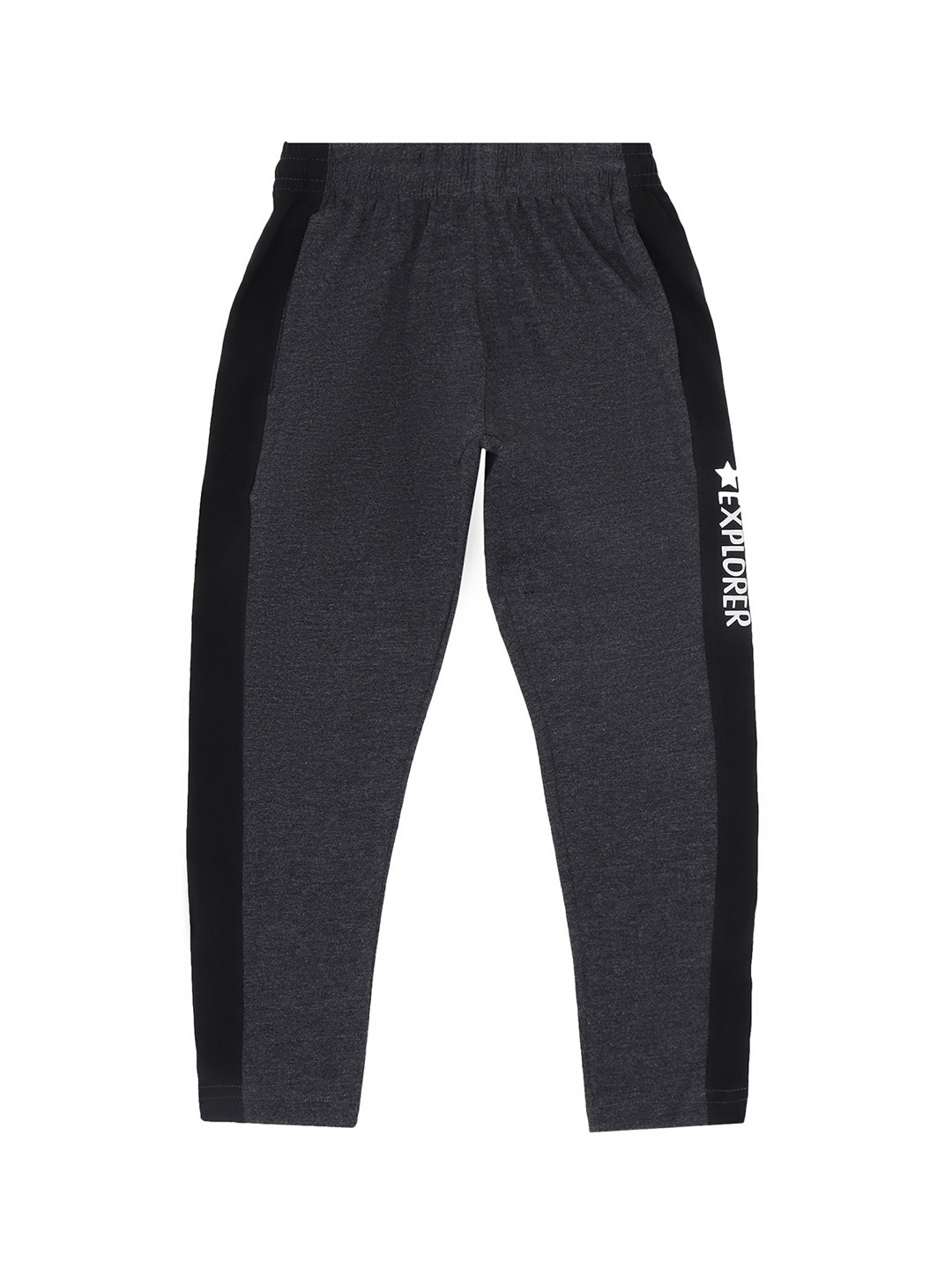 

DYCA Boys Charcoal Grey Solid Cotton Track Pants